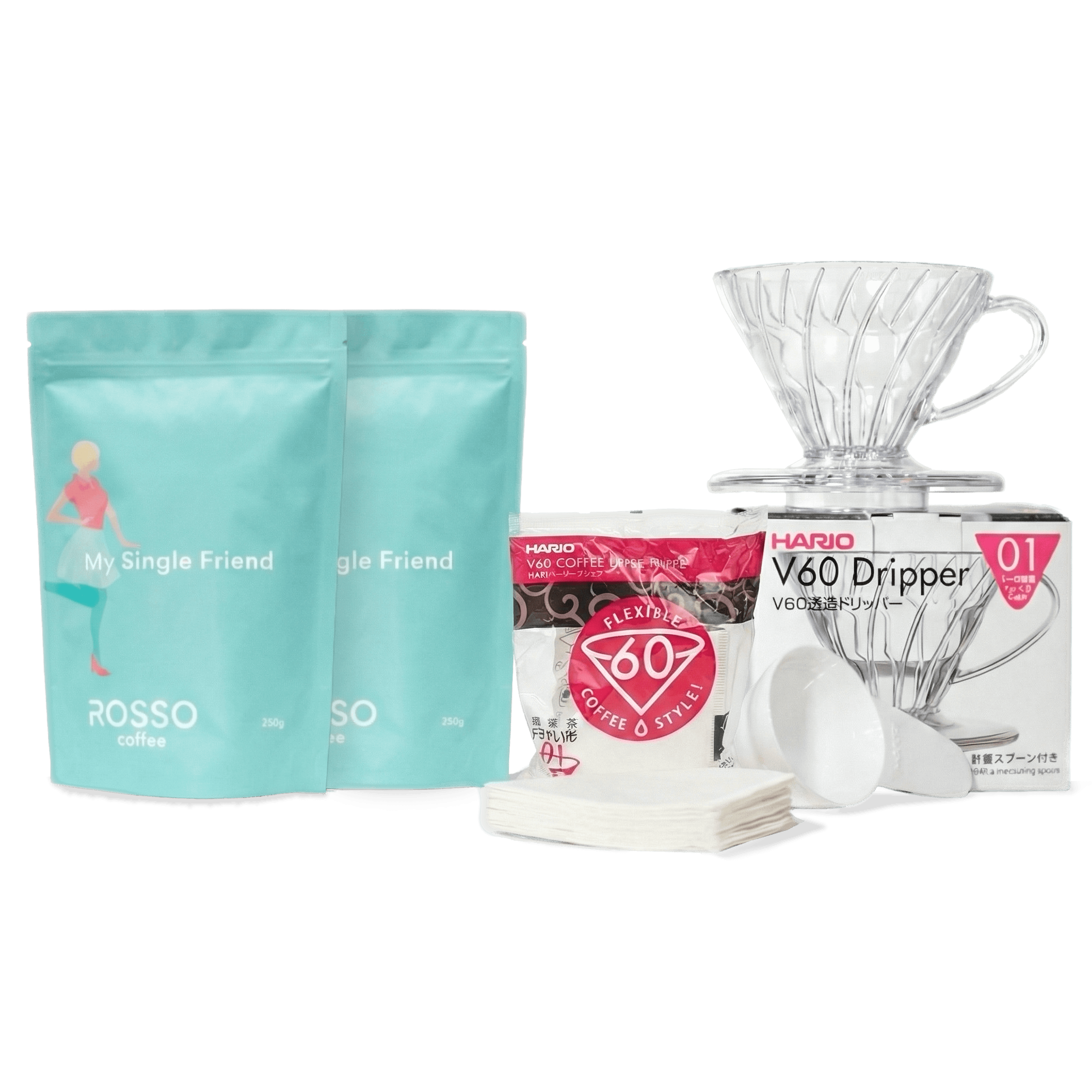 Hario V60 Dripper 01 + Filter Paper Bundle