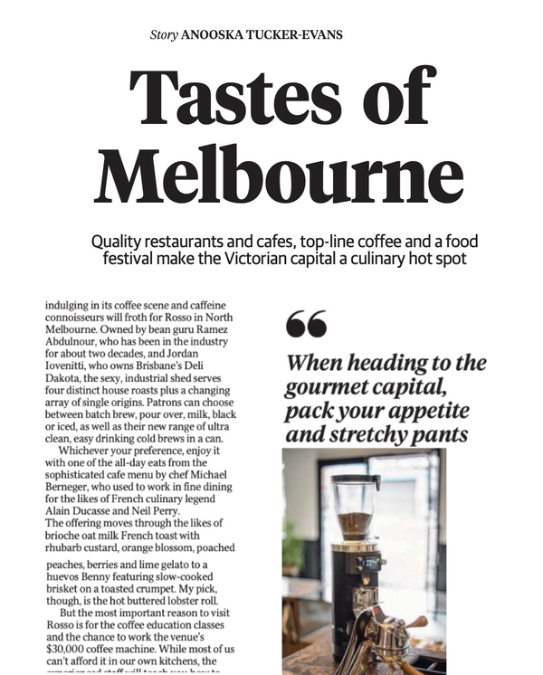 Courier: Tastes of Melbourne
