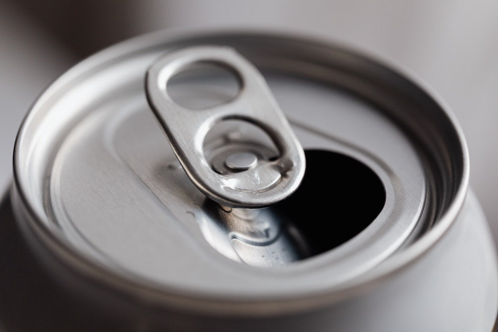 can of cold brew close up