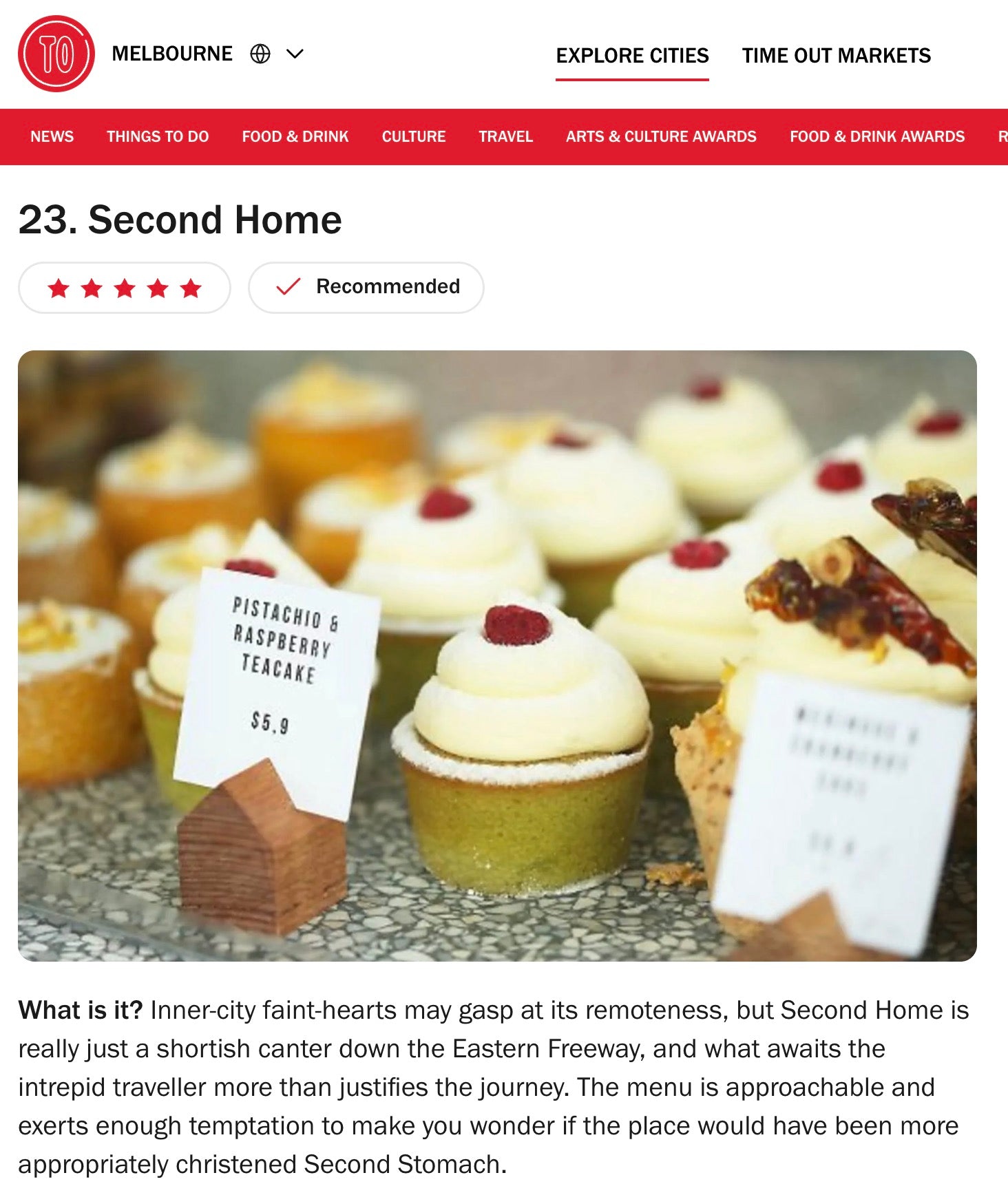 PRESS: Second Home: The 49 best cafés in Melbourne