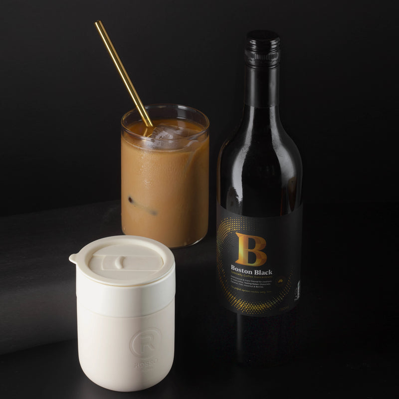 Boston black cold brew coffee concentrate for the perfect iced coffee.