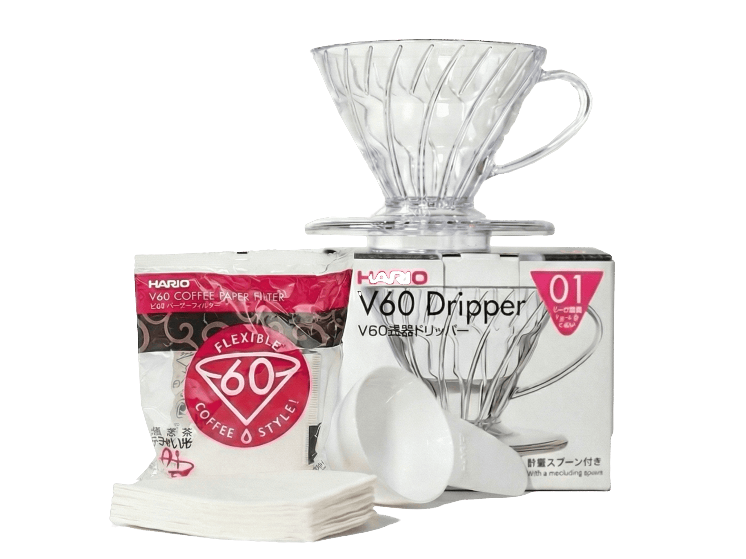 Hario V60 Dripper 01 + Filter Paper Bundle